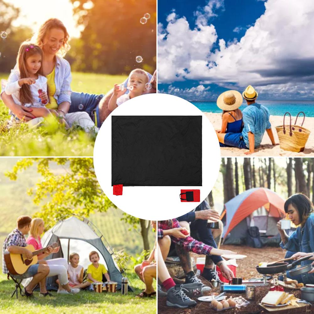 Mini Pocket Picnic Blanket Outdoor Pocket Blanket Foldable Compact Mat Portable Lightweight Picnic Mat Waterproof Pad 110x70cm