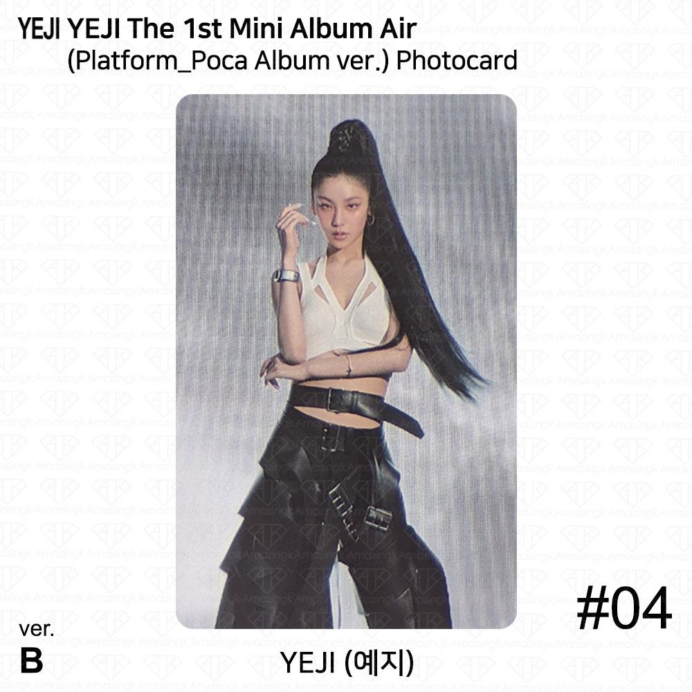 

Yeji The 1st Mini Album AIR Official Photocard Platform Poca album ver ITZY KPOP Photocard #4 (B ver.)