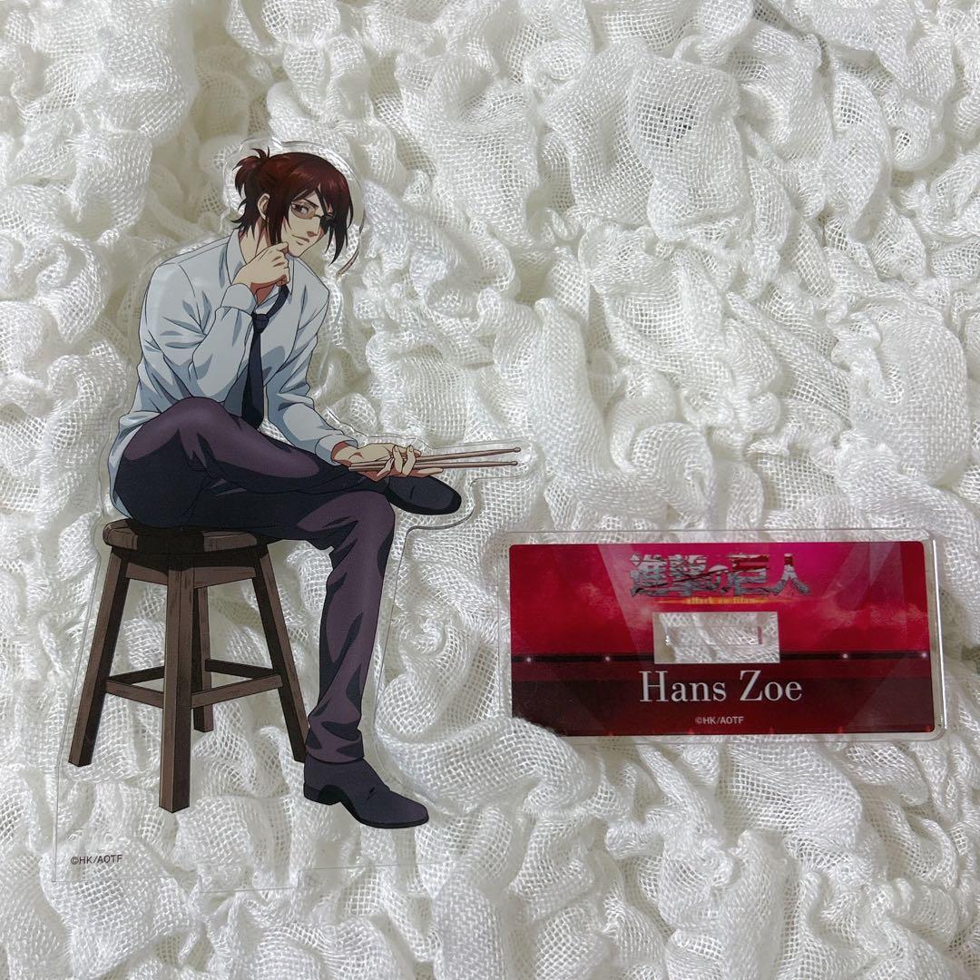 Used Attack on Titan Hanji Zoe Karaoke Iron Man Acrylic Stand