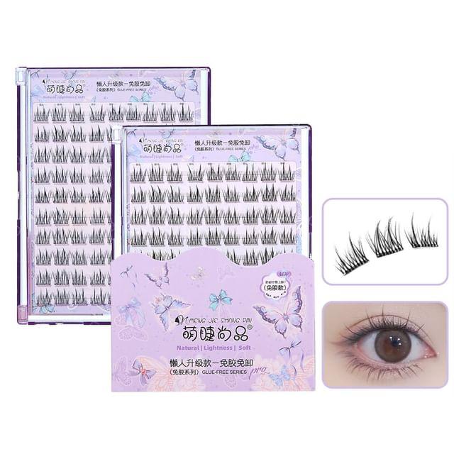 Aimo - Натуральные пучки-кластеры для ресниц без клея 10 Rows - Black - One Size