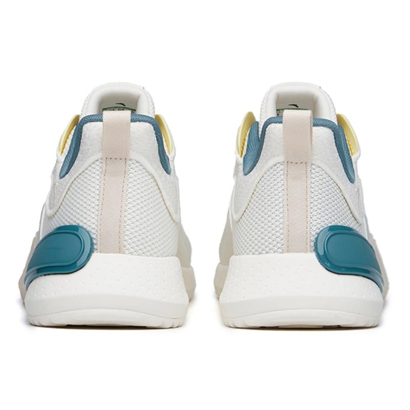 Anta Rubik's Cube Cushioning Wear-Resistant Low-Top Casual Shoes Men's White Beige Gray Sneakers