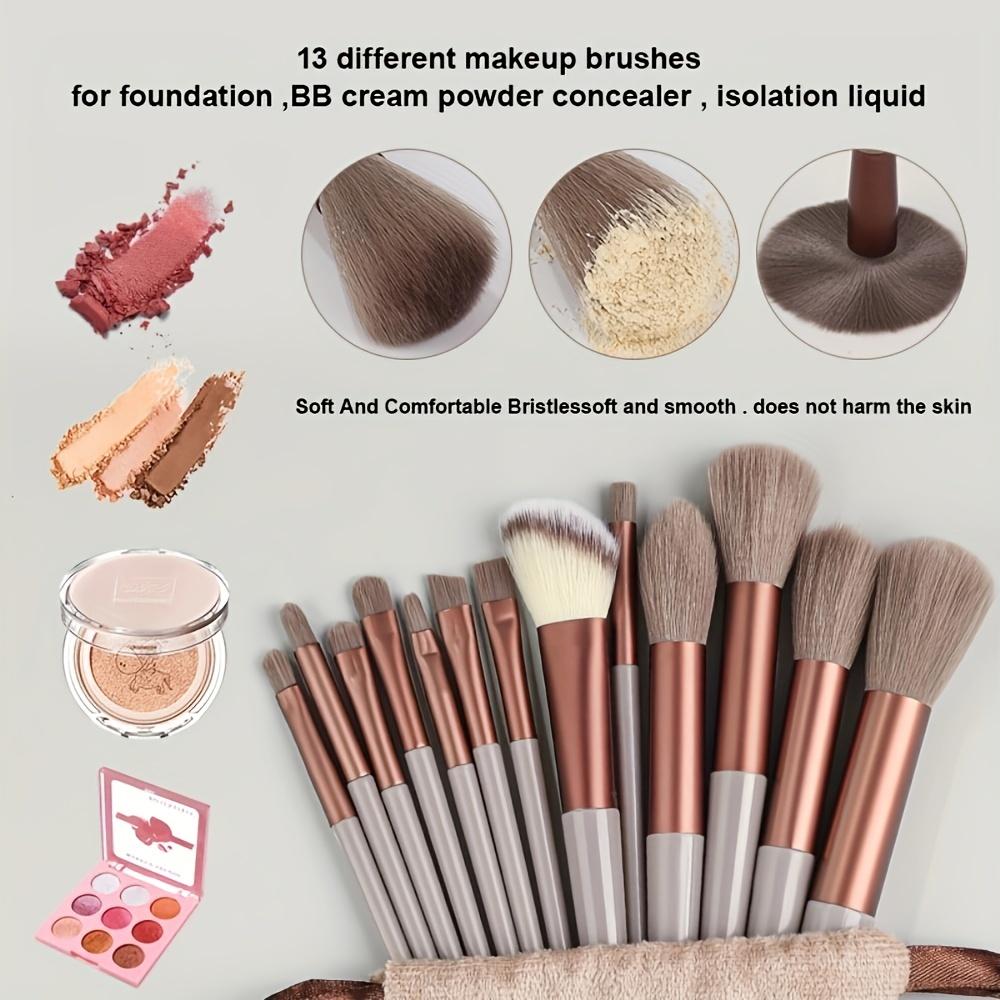 Makeup Brush Set Soft Fluffy Professional Cosmetics Foundation Powder Eyeshadow Kabuki Mixed Makeup Brush Beauty Tools Makeup Sponge Storage Bag