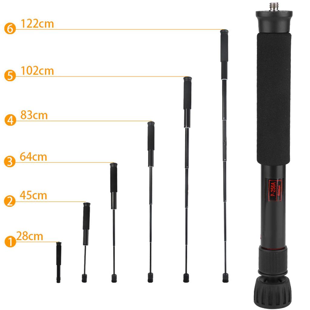 Mini Portable Adjustable Height Monopod Selfie Stick Mount Support Rod for SLR Camera (P 256A)