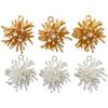 Dandelion Fireworks Necklace & Earrings Set - 18k Gold Plated, High Color Retention Jewelry with Micro-set Zircon.