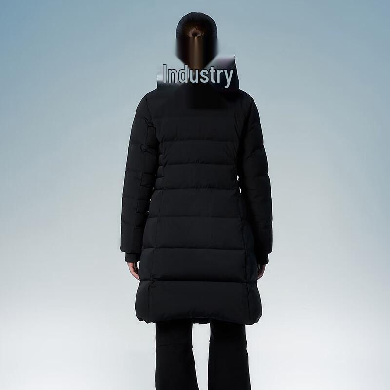 Tanboer Women's 550790D Hooded Mid-Length Goose Down Jacket