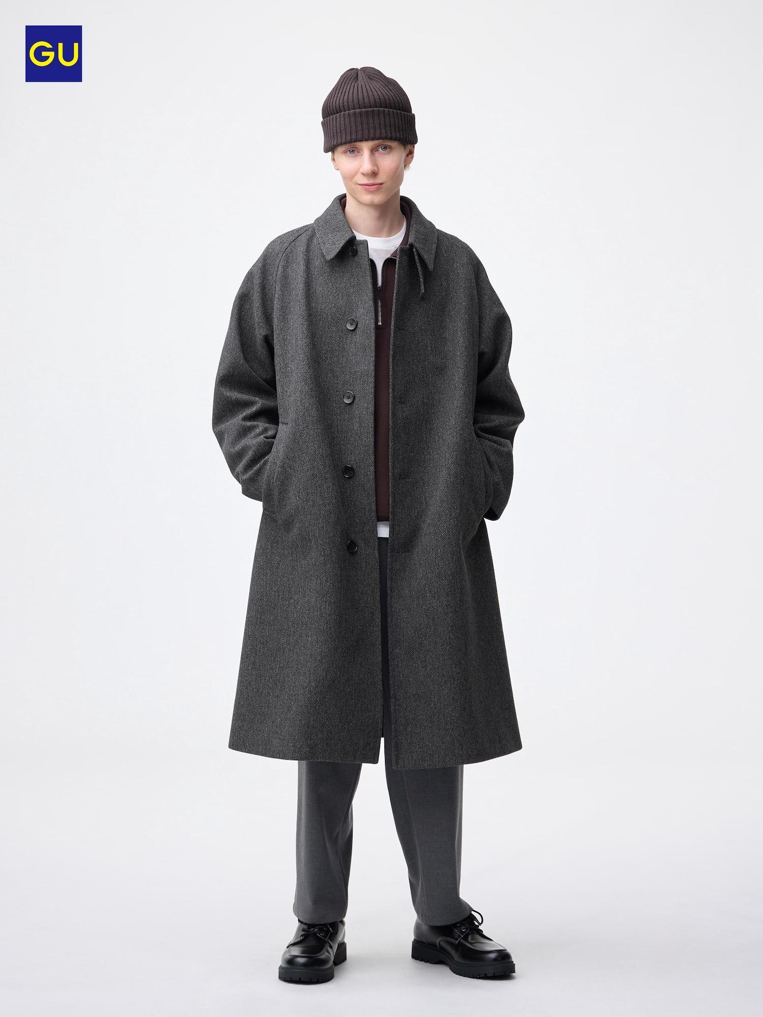 

Пальто Uniqlo Gu Cozy Melton Balmacan 07 GRAY/MEN L