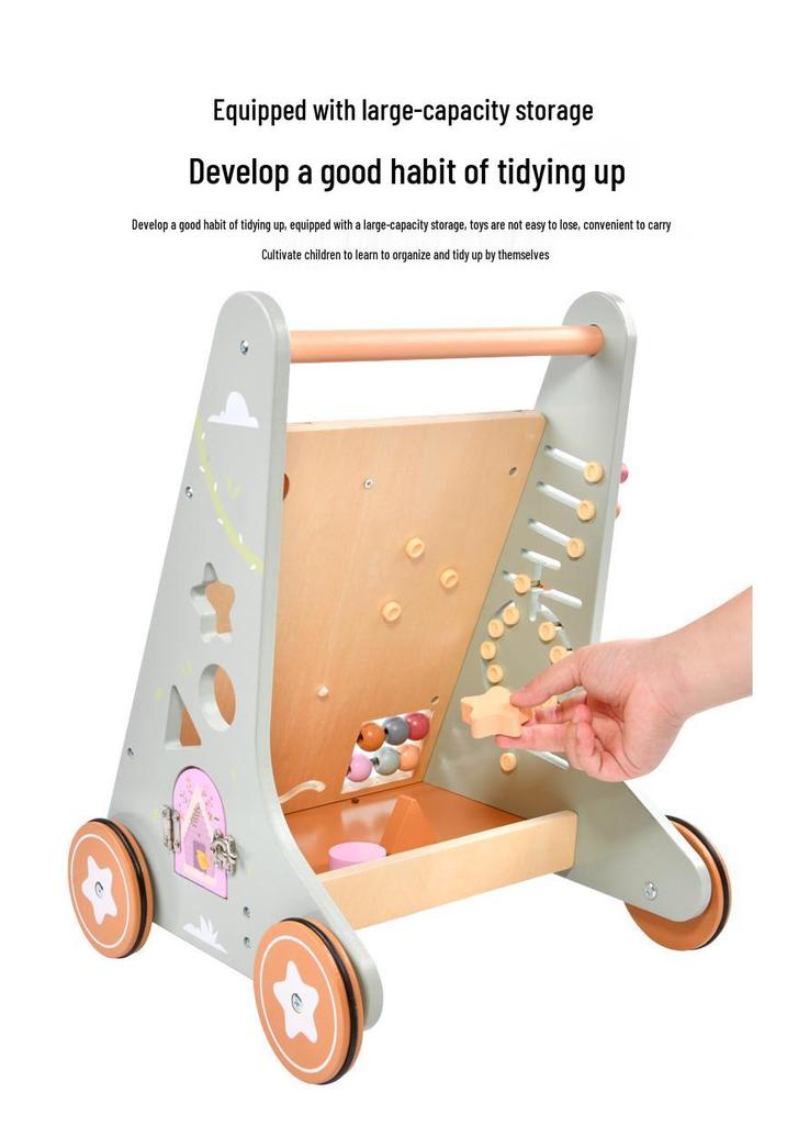 Wooden Baby Push Walker Stroller: Ideal First Birthday Gift