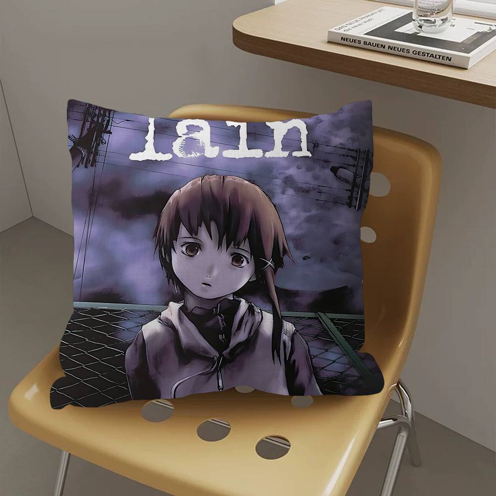 Serial Experiments Lain Anime Personalized Pillow Dust Cover Bedroom Kids Party Decoration Pillowcase Birthday Children Gift