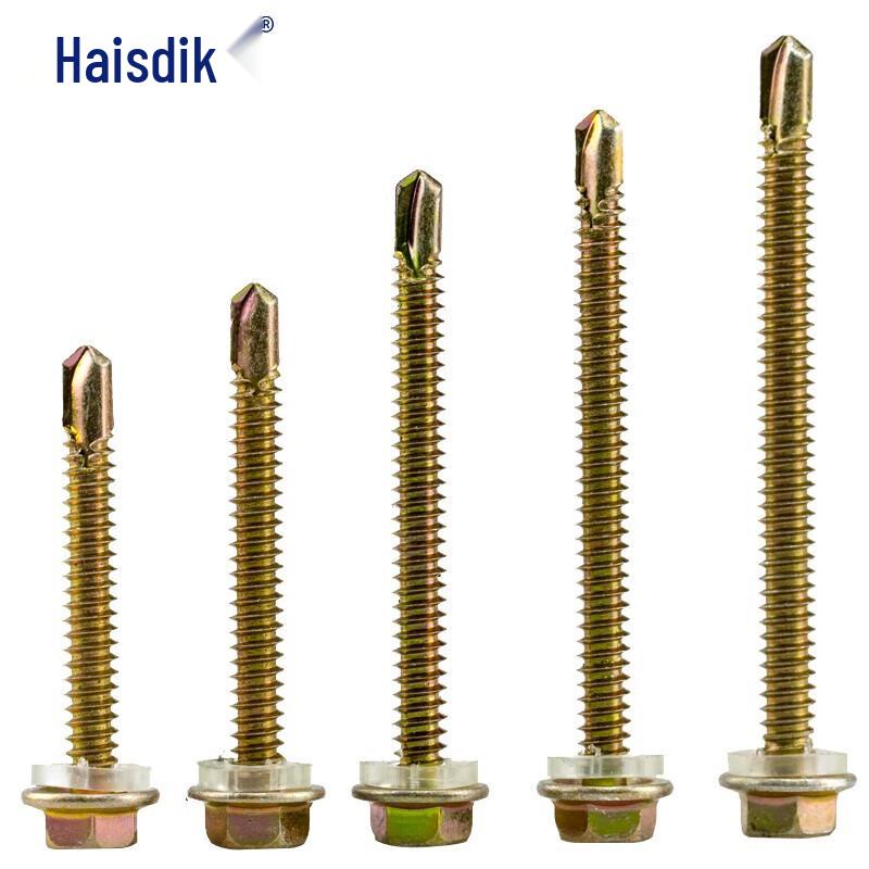 HAISTIKE HK-12 Color Zinc Hex Head Self-Drilling Tapping Screws