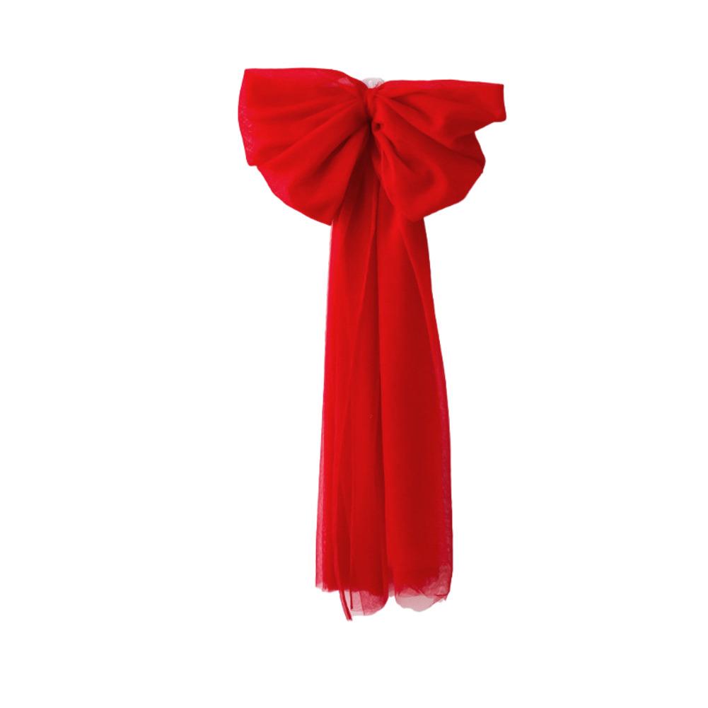 

Holiday Decorative Bow for Christmas Tree and Wreaths with Easy Attachment Polyester Bow Knot in Multiple Colors Beige