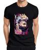 Jujutsu Kaisen Gojo weißes Haar Augenbinde Energiekreis Anime Herren T-Shirt