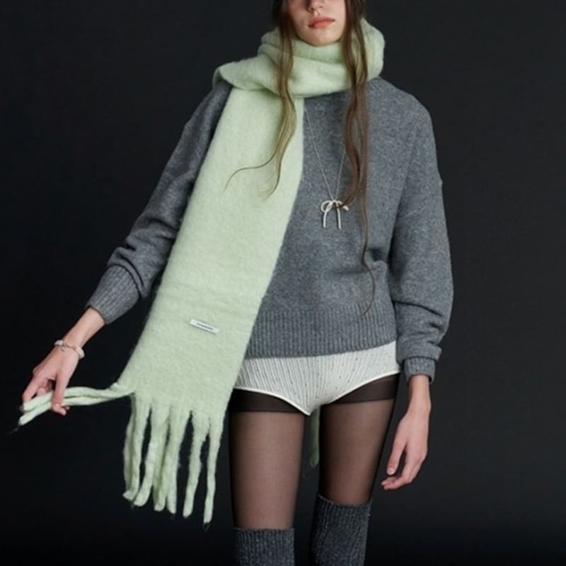 LOVE ME MONSTER Big MaMa Muffler_6COL (L234MSF070)