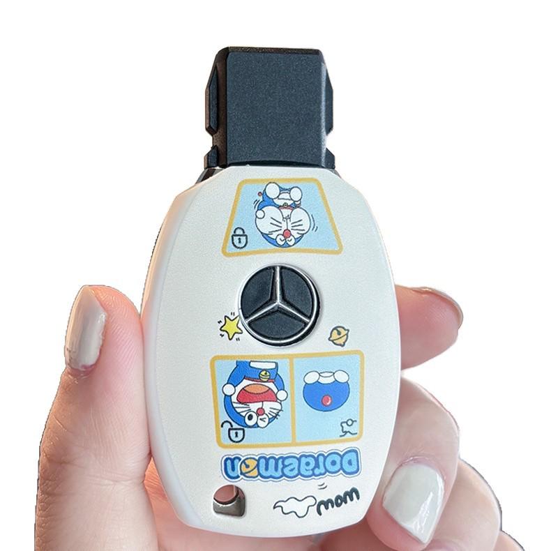 Shockproof Key Covers and Cartoon Buckles for Mercedes-Benz GLC/CLA, C-Class/R-Class, CLS/GLE, GLK300