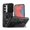 KEYSION Shockproof Armor Case for Redmi 15 169.5mm 171mm Slide Camera Lens Protection Metal Ring Stand Phone Cover for Redmi 5G