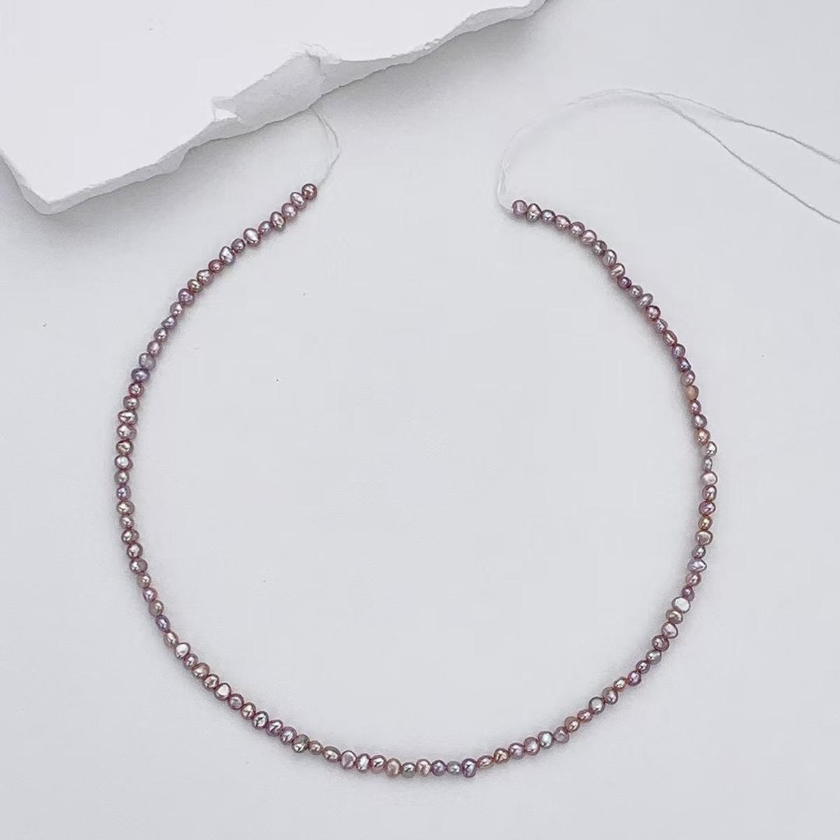 

1 нить, искусственный жемчуг с боковым отверстием, 3-4 мм, элегантные двухсторонние светло-фиолетовые бусины для самостоятельного изготовления украшений, ожерелий, браслетов, аксессуаров для рукоделия, 36 см 1String-3-4mm/36cm фиолетовый