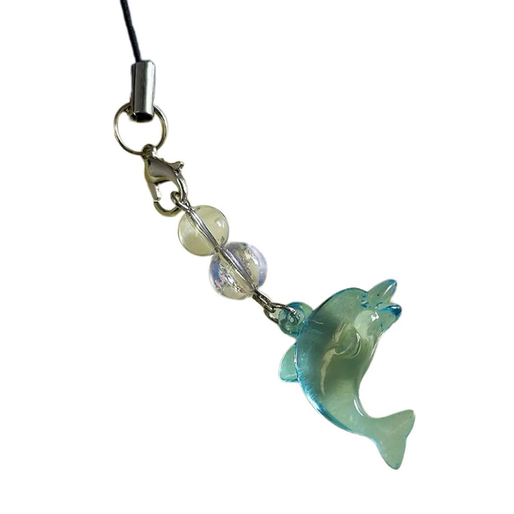 Șnur de Telefon Personalizat Charm Atragător Delfin Albastru Curele Lanț pentru Petreceri și Pasionați de Modă
