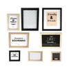 Cadres photos - HOME DECO FACTORY - Lot de 8 cadres en bois massif - Capacité 5 à 10 photos - Dimensions variées