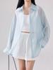 Back Slit Oversized Linen Shirt (5 COLOR)