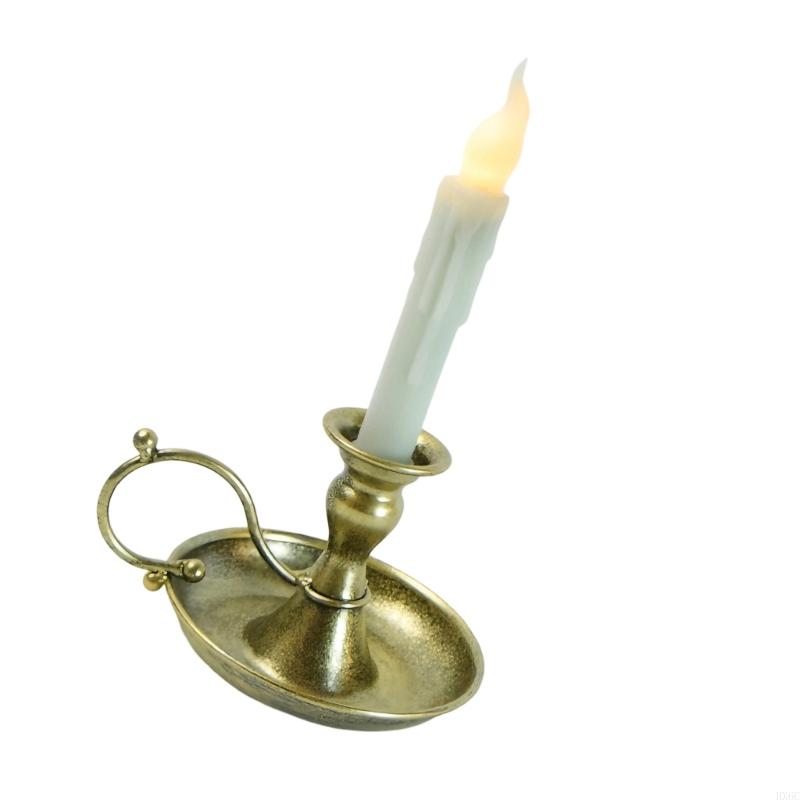 Artistic Metal Candleholder with LED for Romantics Dinner Setting Decors HX6C