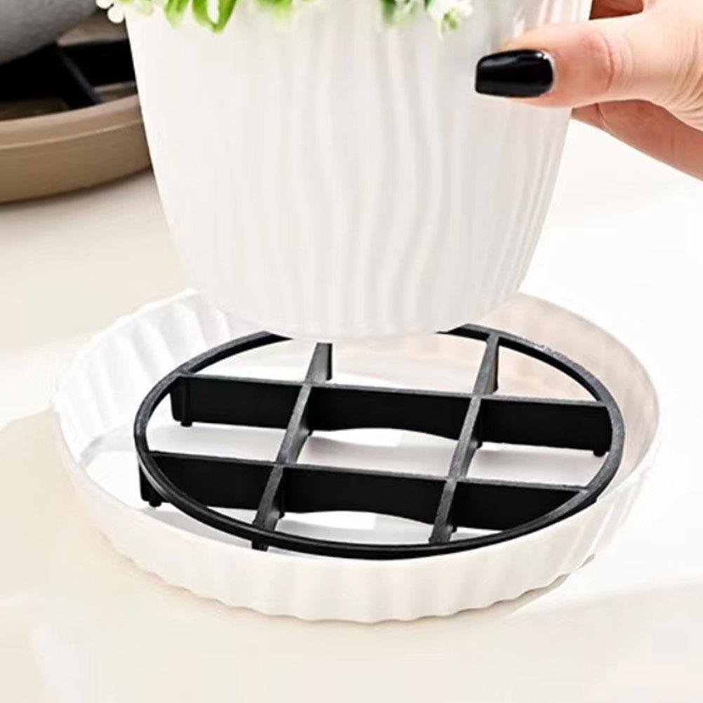 50 Pcs Anti Root Rot Tray Plant Risers Elevated Base Planter Stand Pot Holder Bonsai Pad Flower Pots Planters Garden Supplies