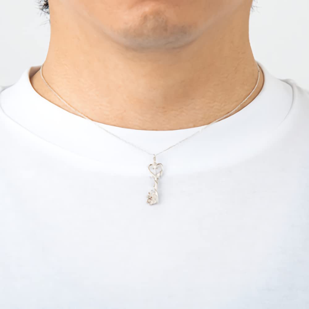 [U-Treasure] Kingdom Hearts Keyblade Necklace -Destiny Place- / Silver Necklace Unisex Men's Women's Accessories Jewelry Gift