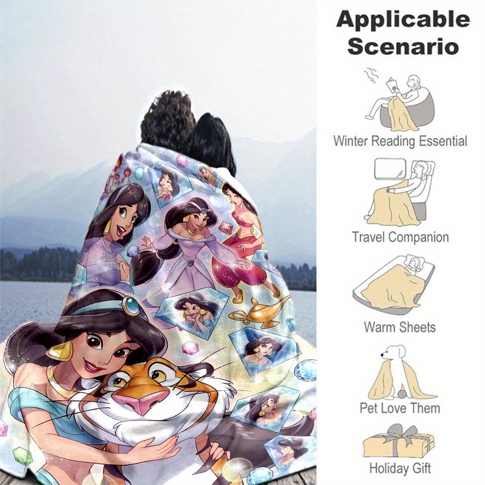 1pc, Aladdin Princess Jasmine Blanket Soft & Cozy Throw Blanket, Perfect Gift for Any Occasion, Living Room, Travel, Camping