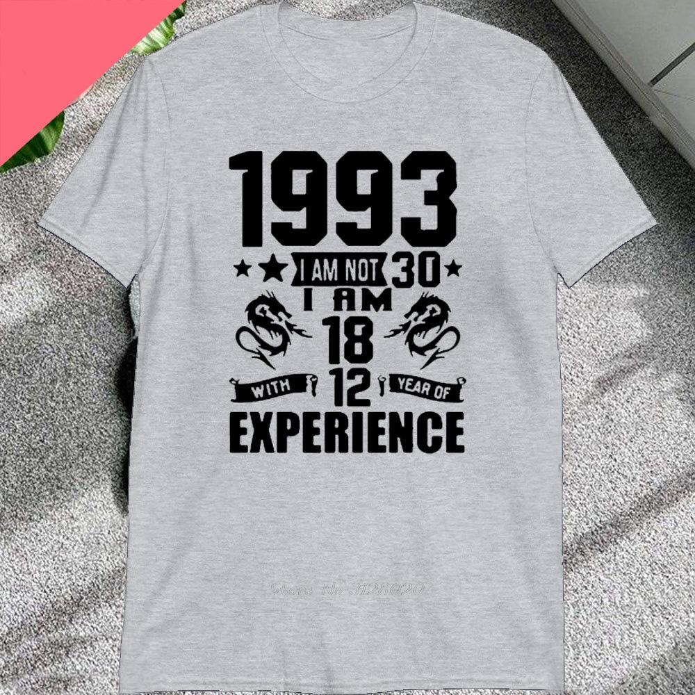Novelty Awesome Born In 1993 Tshirt Cotton Streetwear Short Sleeve Birthday Gifts Summer Style Tees Men Clothing T Shirt Tops