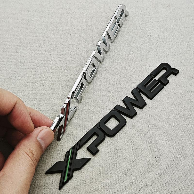3D Metal Car Sticker Rear Trunk Badge Logo X POWER Sticker Side Fender Emblem For MG MG6 MG5 l MG4 MG3 Tail Exterior Accessories