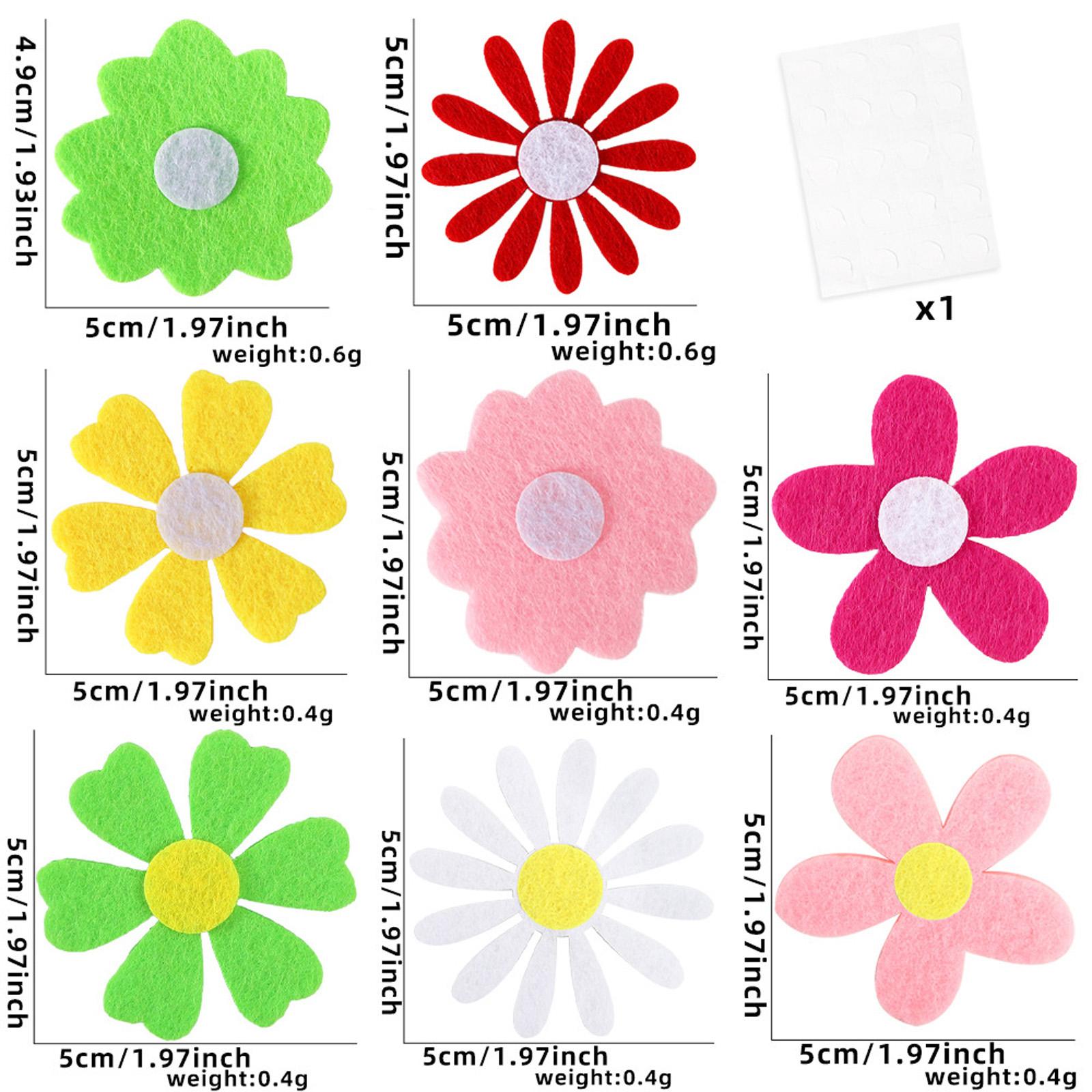 Декоративная наклейка на Пасху Мультяшное Милое Пасхальное Яйцо Наклейка из Нетканого Материала Детские Разноцветные Цветочные Наклейки