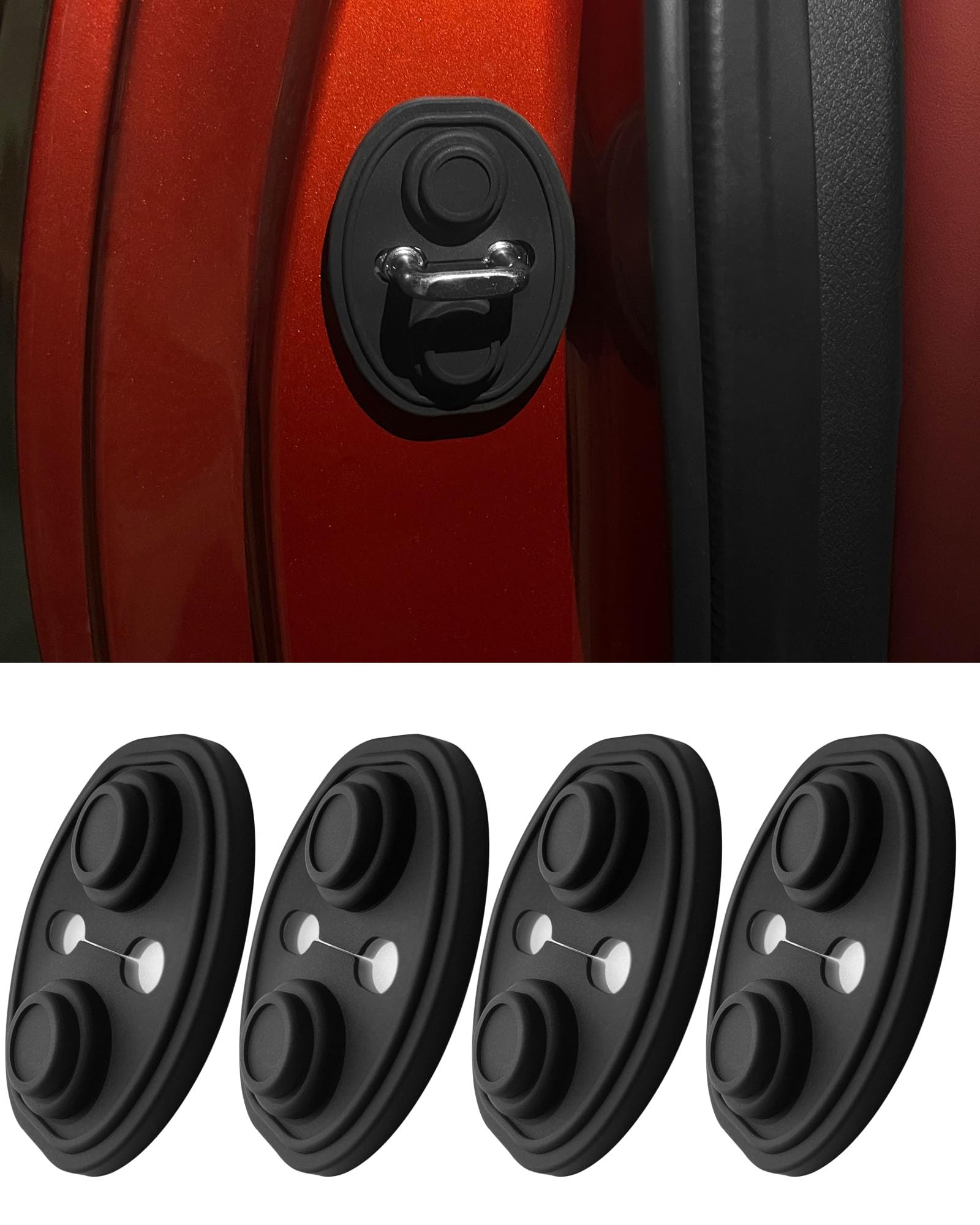 

YYANBB Car Shock Absorber, Compatible with Spacia & Base & Gear, Door Lock Cushion, чёрный