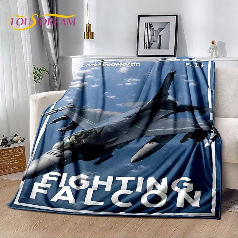 3D Air Force Jet Fighter Spitfire Aircraft Blanket,Flannel Soft Throw Blanket for Home Bedroom Bed Sofa Picnic Office Kids Cover