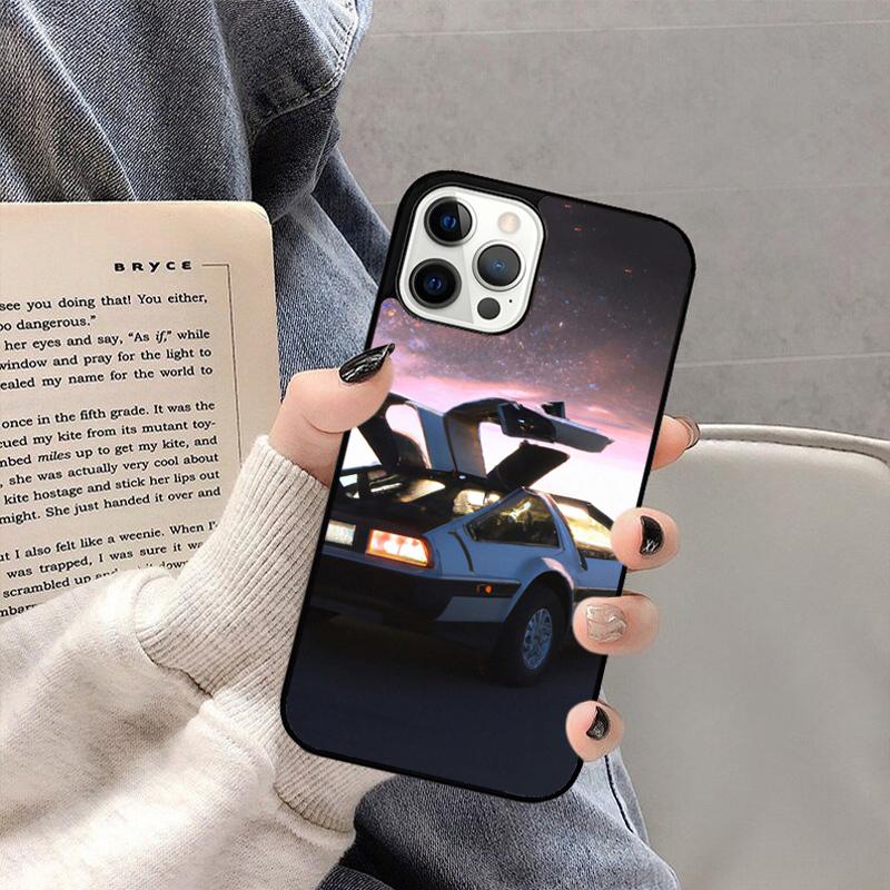 Back To the Future DeLorean Phone Case For iPhone 17 Air 16 15 14 Plus 11 12 13 Pro  Max Coque Cover Shell