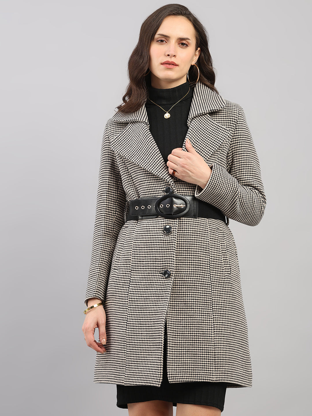 Monte Carlo Women Regular Fit Black Coat S чёрный