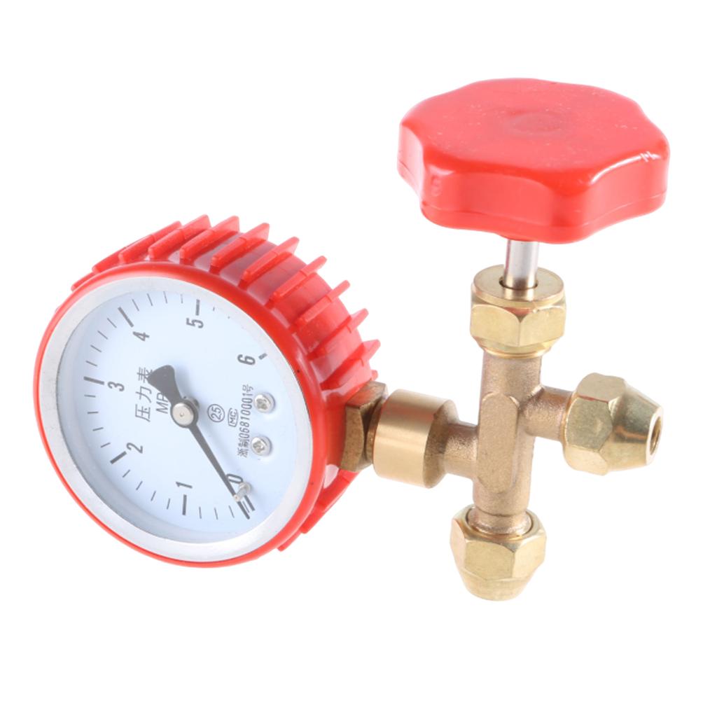 Air Conditioning Pressure Test Gauge HVAC Service Manifold Gauge Precision Air Conditioner Maintenance Pressure Gauge