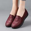 Damen Weiche Kunstleder Freizeitschuhe, Rutschfeste Leichte Slip-on Flats, Bequeme Loafer zum Gehen für Ältere Damen