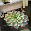 3D Flower Floor Mat Realistic Absorbent Flower Carpet Non-Slip Decorative Area Rug for Living Room Bathroom Kitchen Bedroom
