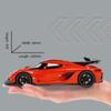 1/32 Scale Koenigsegg Jesko Zinc Alloy Model Car, with Light & Sound & Pull-Back Diecast Toys Gifts Collections Decorations For Boys