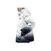 Anta Brand Pattern Printed Zipper Hooded Down Jacket Women Outerwear White 162247941-1
