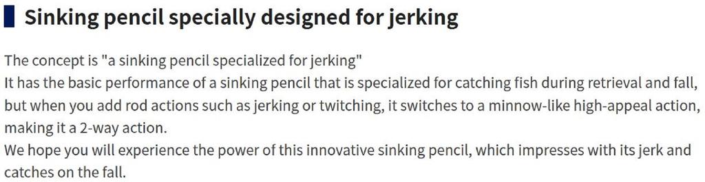 Maria Souther S75 15 Grams Sinking Lure 021 (4228)