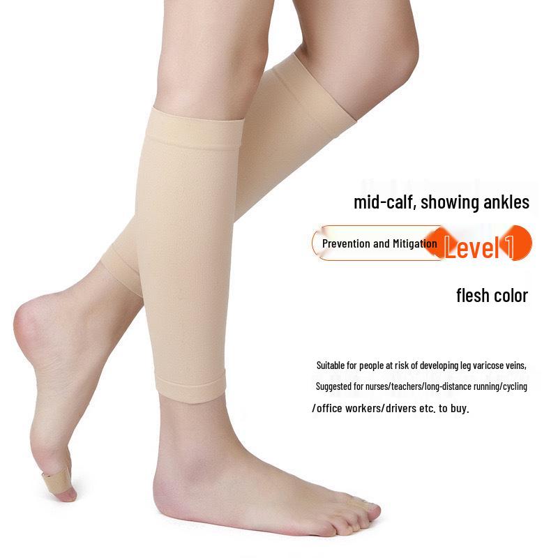 Dual-Level Compression Stockings Varicose Knee & Calf Support Socks