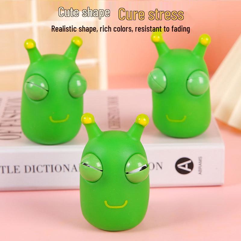 Green Staring-Eye Caterpillar Stress-Relief Toy
