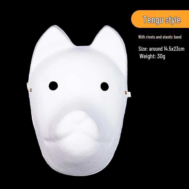 DIY prázdné masky kočky a lišky pro dětské malování a vystoupení na festivalu Pekingské opery