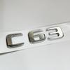 3D Schwarze C63S Logo Buchstaben V8 BITURBO Plakette Auto Heck Stern Aufkleber Kofferraum AMG Emblem Für Mercedes Benz AMG W205 C205 Zubehör
