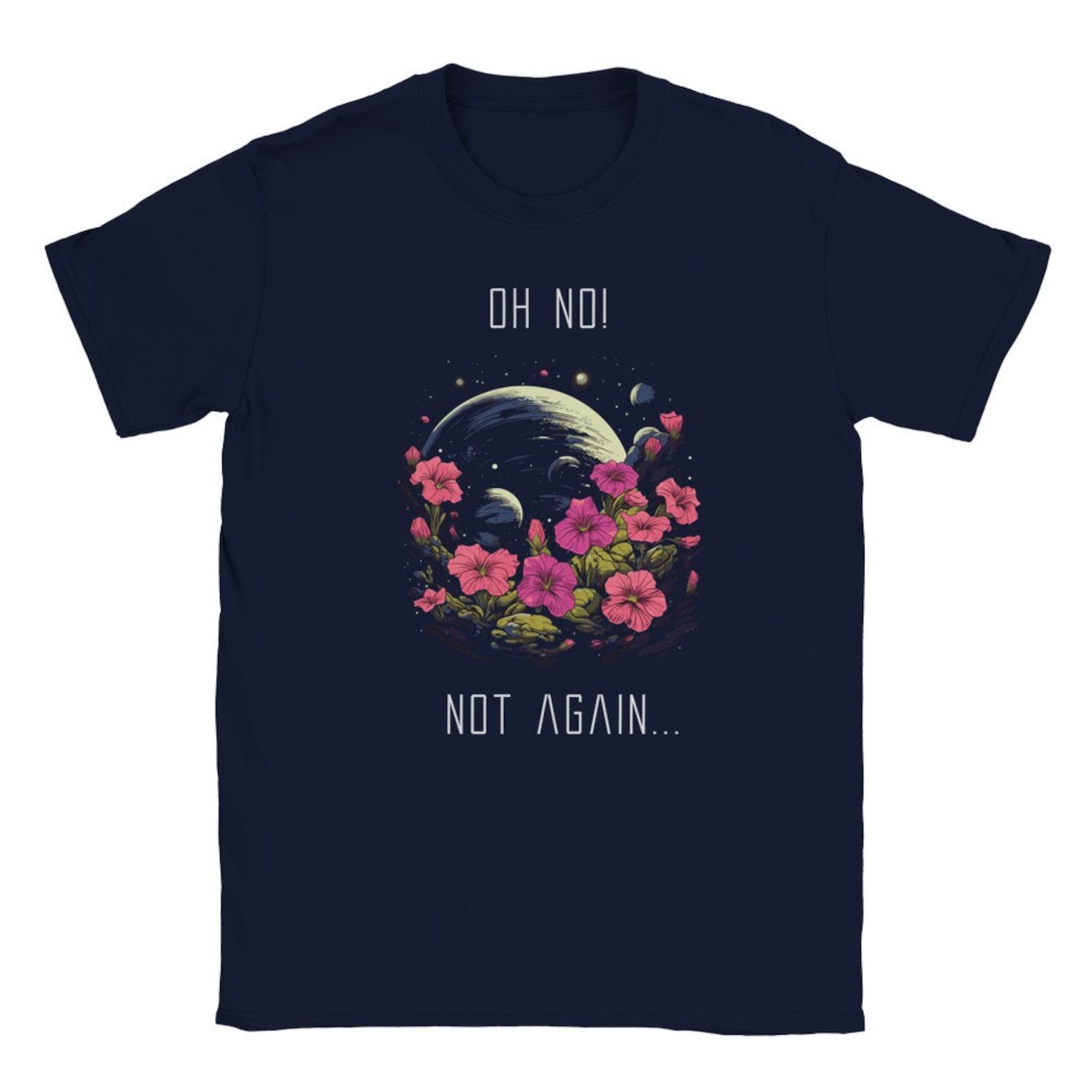Hitchhikers guide to the galaxy T-shirt - The Petunias and the Whale - H2G2 - Douglas Adams 2XL