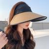 Anti-Sun Empty Top Hat Breathable Sun UV Protection  Cap Hot Sale Straw Hats  for Summer