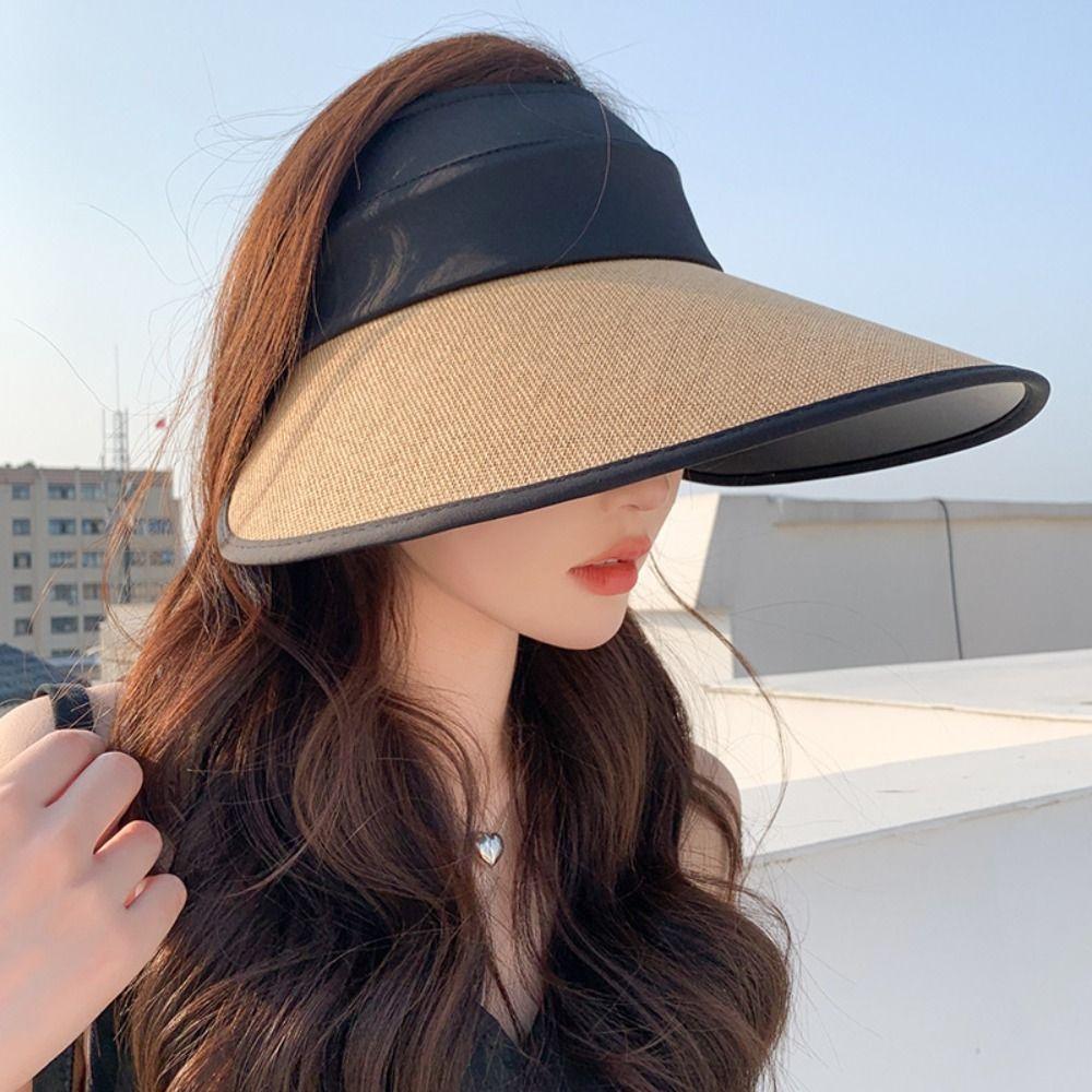 Anti-Sun Empty Top Hat Breathable Sun UV Protection Cap Hot Sale Straw Hats for Summer