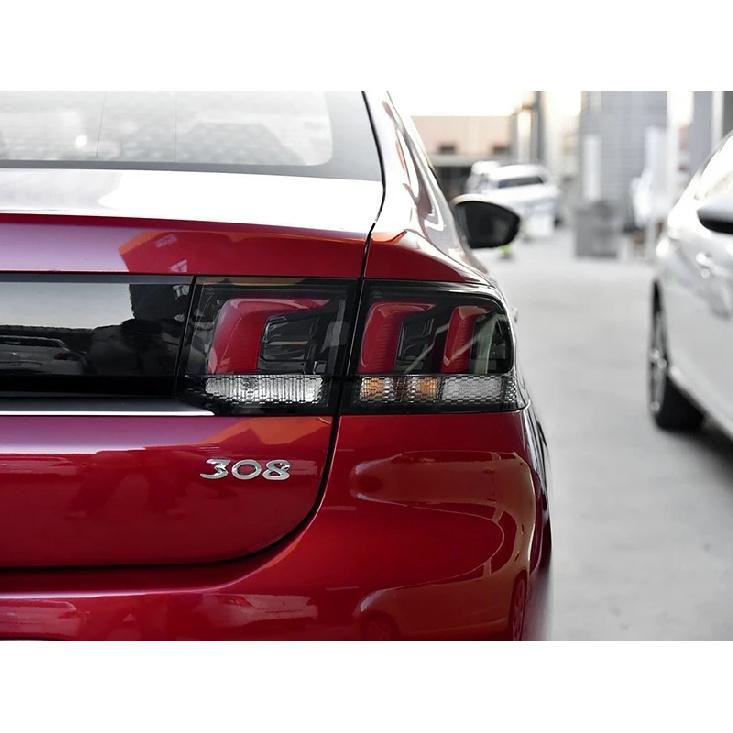 Neues 3D ABS Chrom Schwarz Logo 308 Emblem Buchstaben Aufkleber Auto Heckklappen Emblem für Peugeot 308 SW GT Line GTI T9 T7 P5 Zubehör