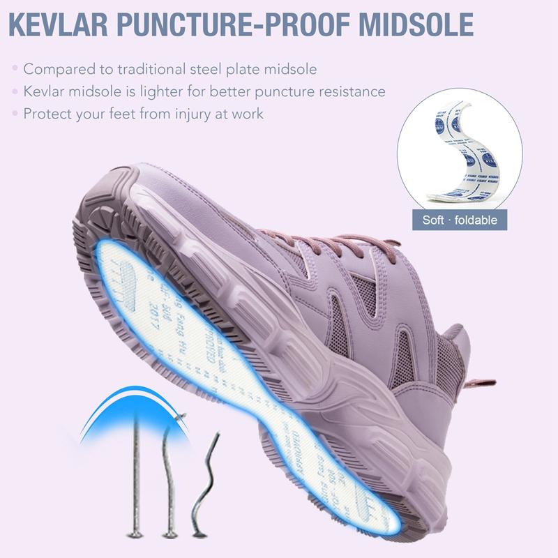 Schutzschuhe für Damen, Arbeitsschuhe, modische Sicherheitsschuhe, Anti-Smash- und Anti-Pannen-Schuhe, unzerstörbare Schuhe, Arbeitsstiefel