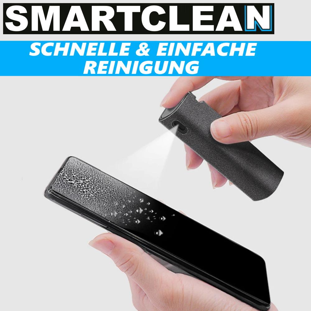 Čisticí sprej SMARTCLEAN na displeje, lahvička s rozprašovačem, nano čistič displejů a mobilních telefonů