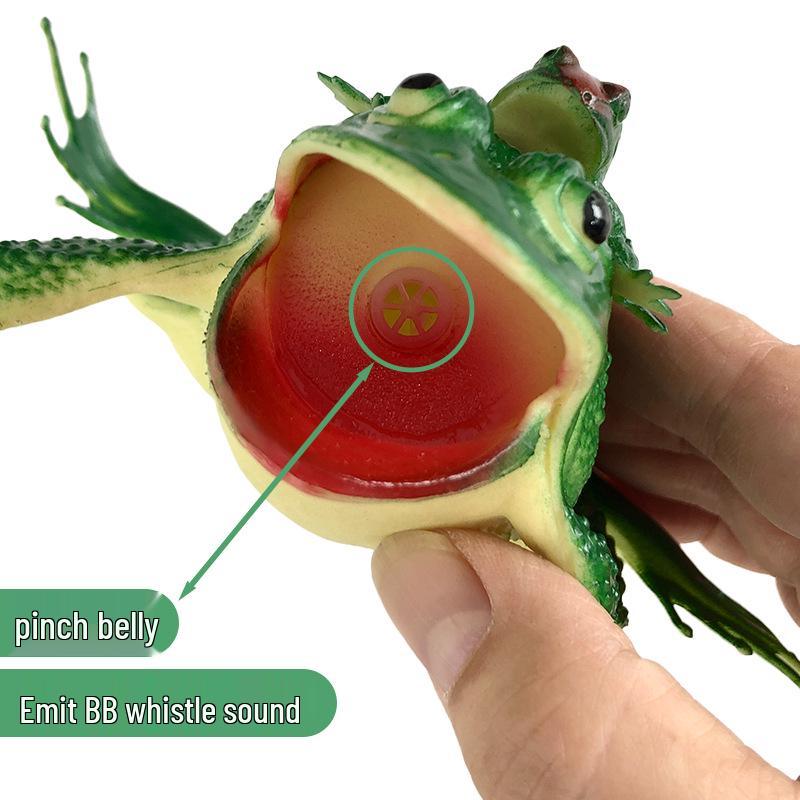 Children's Frog Squeeze Toy - Creative Sounding Animal Model, Prank Gift